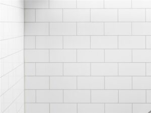White title bathroom wall