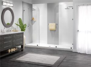 Modern shower remodel