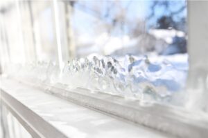 Frozen Windows with air leaks