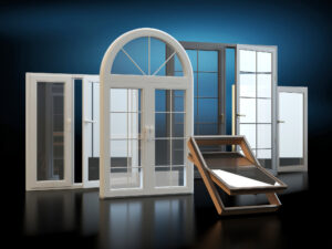 A collection of various window styles with a dark background